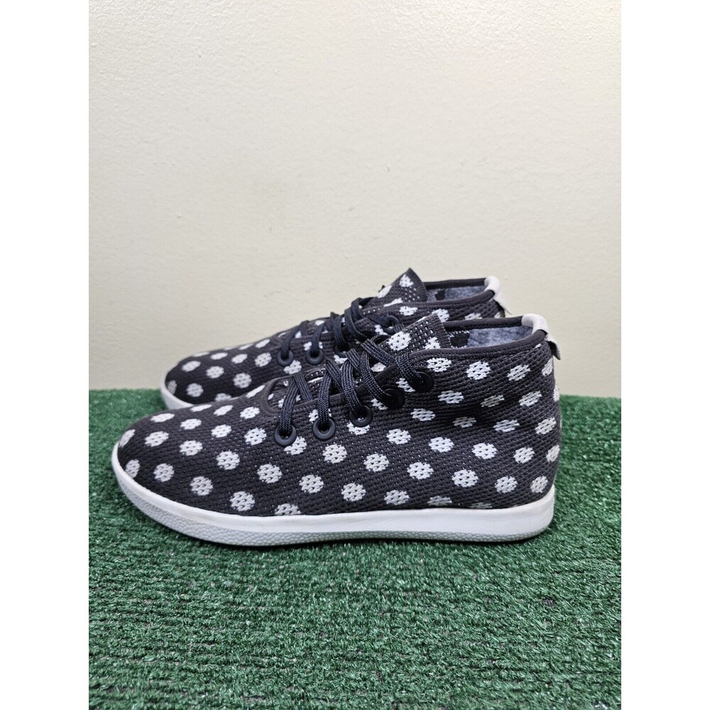 Allbirds Tree Topper Polka dots Mens Size 11 Hi Top Shoes Charcoal Gray